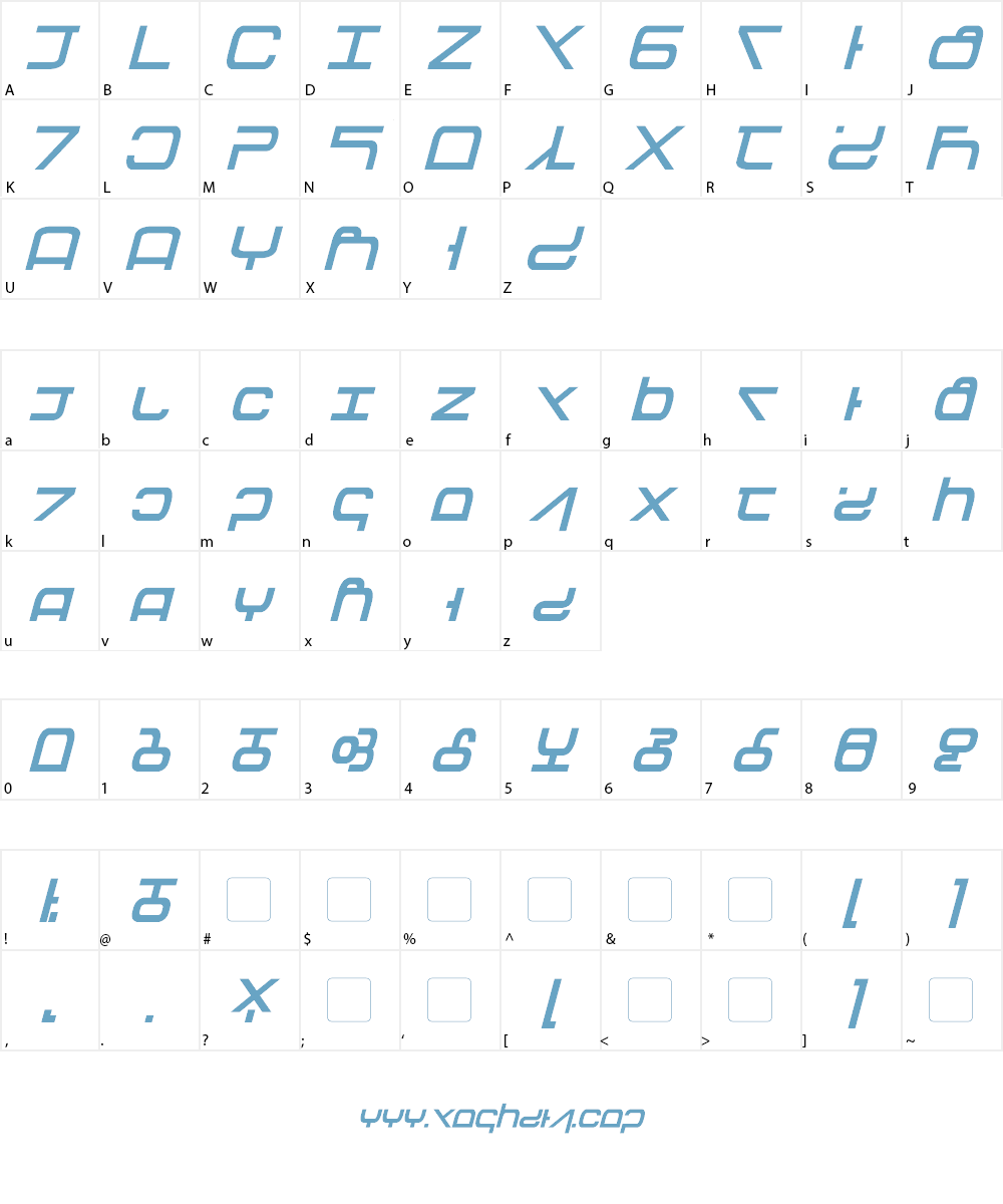 Tirolese Font Character